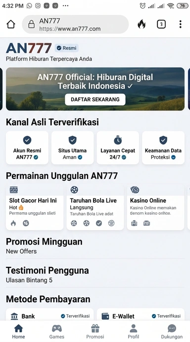 Kanal Resmi an777 - Unduh APK Terpercaya untuk Android