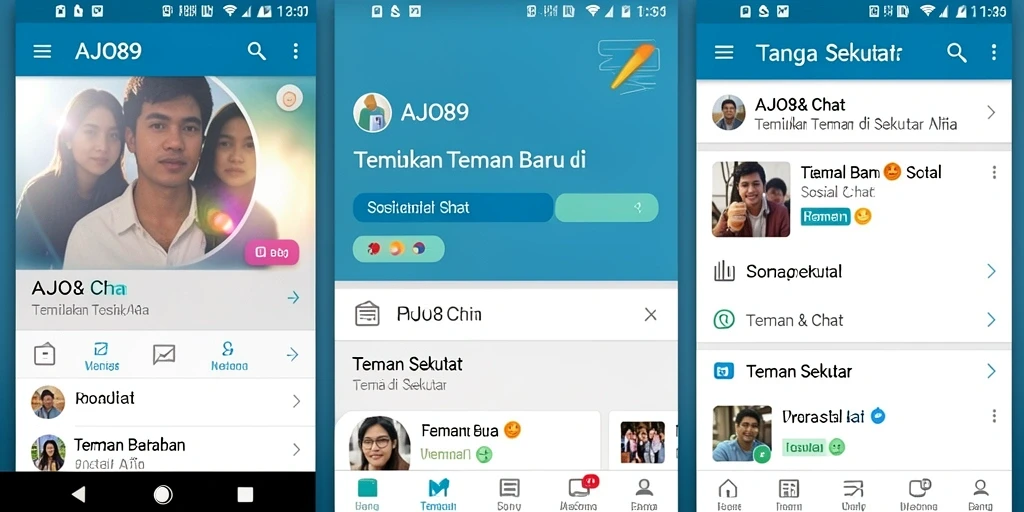 Antarmuka AJO89 yang modern dan ramah pengguna.