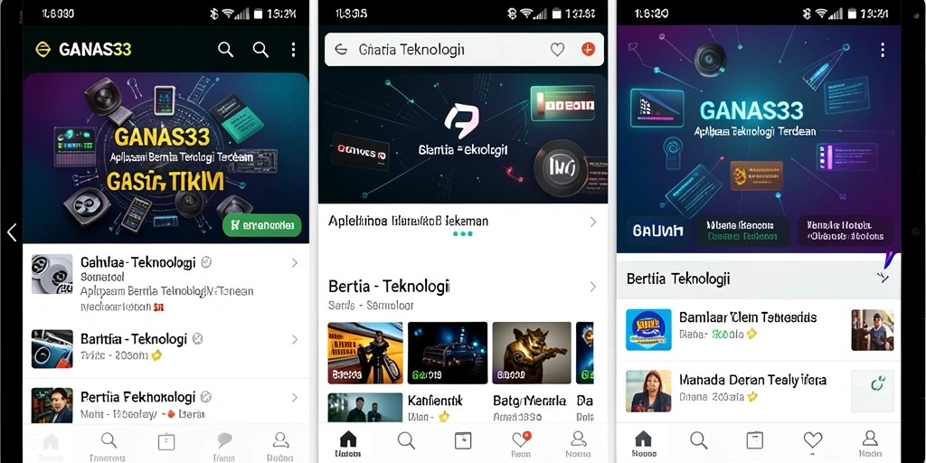 Antarmuka <strong>GANAS33</strong> yang modern dan informatif.