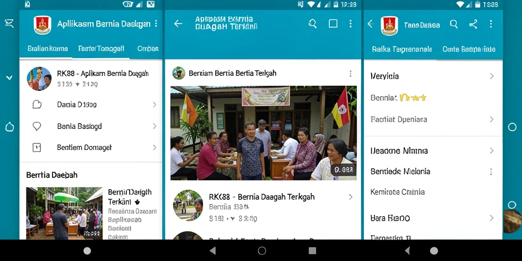 Tampilan antarmuka aplikasi RK88 yang menarik dan informatif.