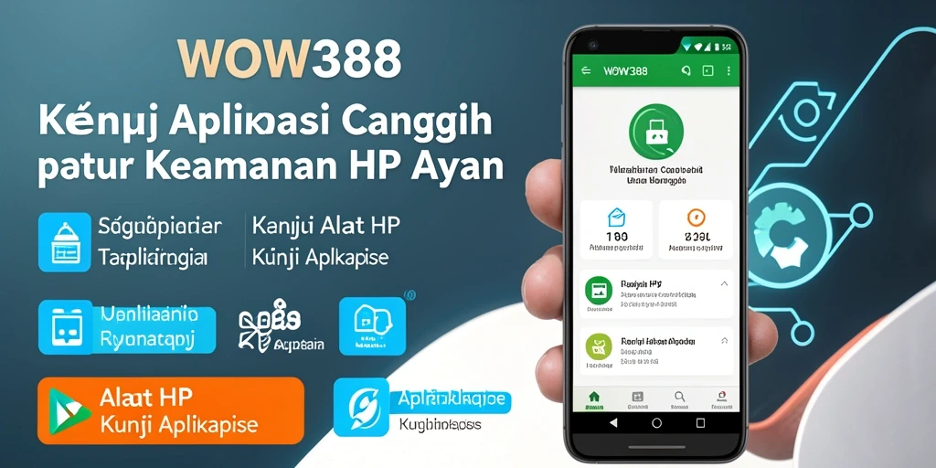 Antarmuka WOW388 menampilkan kunci aplikasi yang intuitif dan modern.